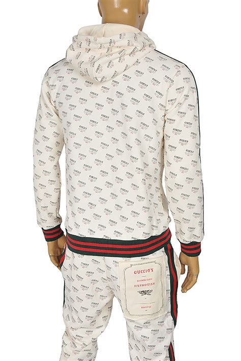 mens tracksuits gucci|gucci jogging suits for men.